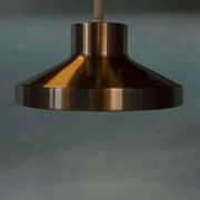 Vintage suspended lamp in aluminium from the 60s/70s, dining table lamp.