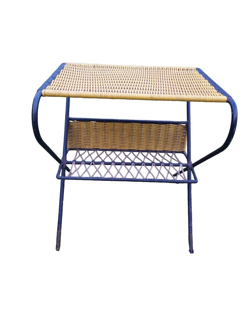 side table magazine rack 1950/1970