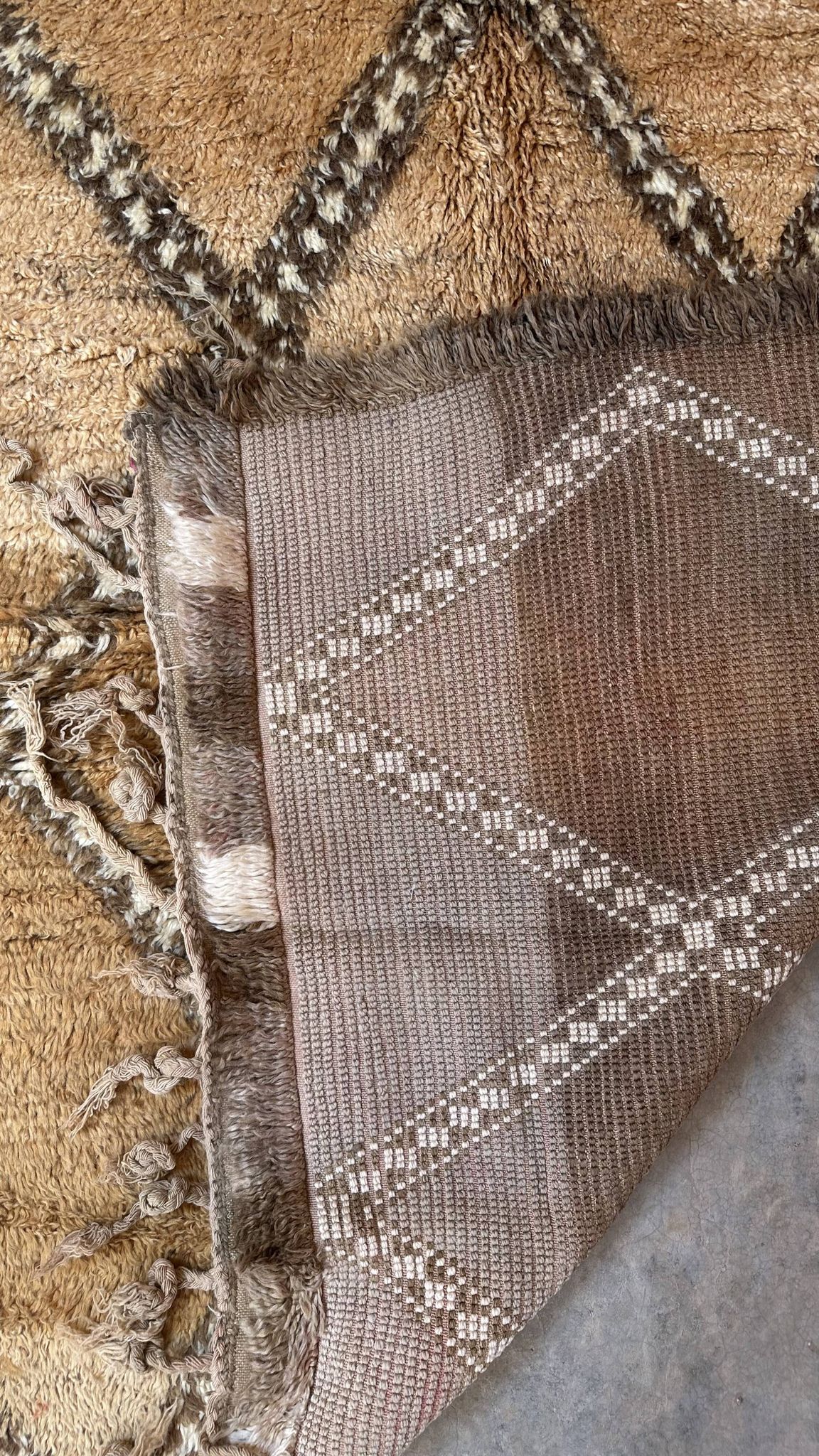 Marmoucha beige Berber rug - 424 x 170 cm