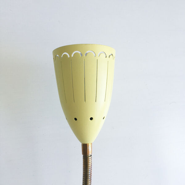 Danish yellow wall lamps from the 1950s