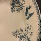 6 old blue flat plates La Samaritane Terre de Fer