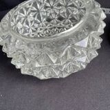 Ancienne Applique,verre ciselé pointe. Diamant vintage.
