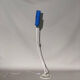 White lamppost blue lampshade 1960s