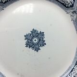 Round dish in st. Amand earthenware and Hamage model English diametre 29.7 cm