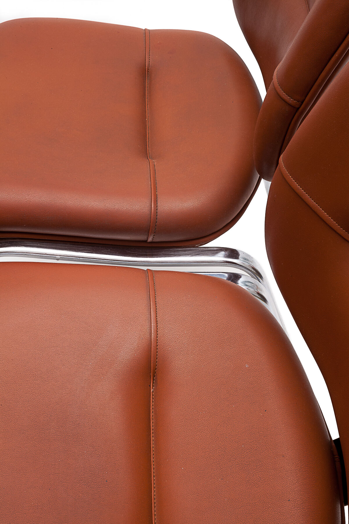 Pair of leather armchairs