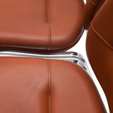 Pair of leather armchairs