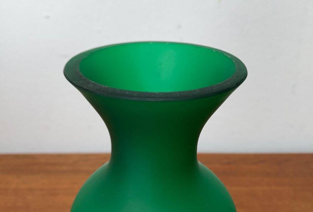 Glass vase from the Italian Satinato series attributed to Carlo Moretti, 1970s.