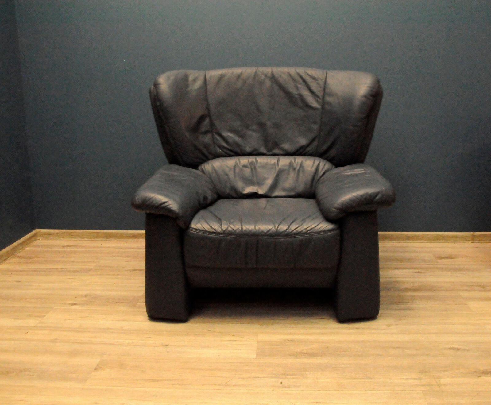 Vintage Italian leather armchair