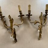 Pair of Louis XV bronze sconces