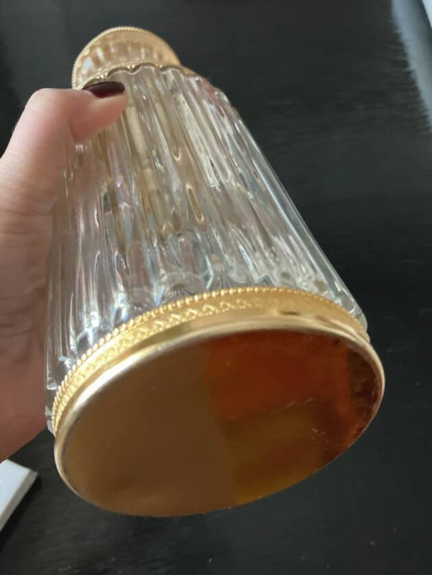 Vintage golden carafe