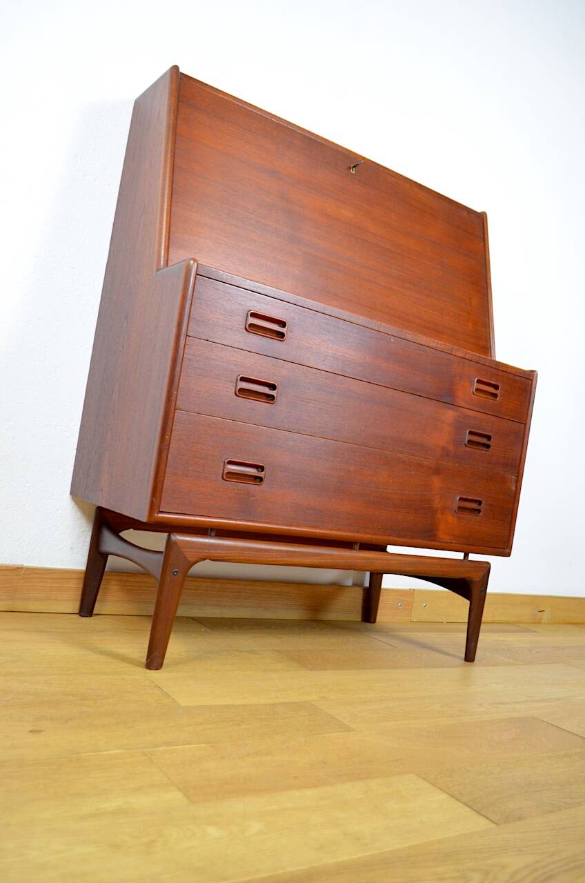 Danish Teak Secretary By Arne Hovmand-Olsen Mogens Kold Edition 1960