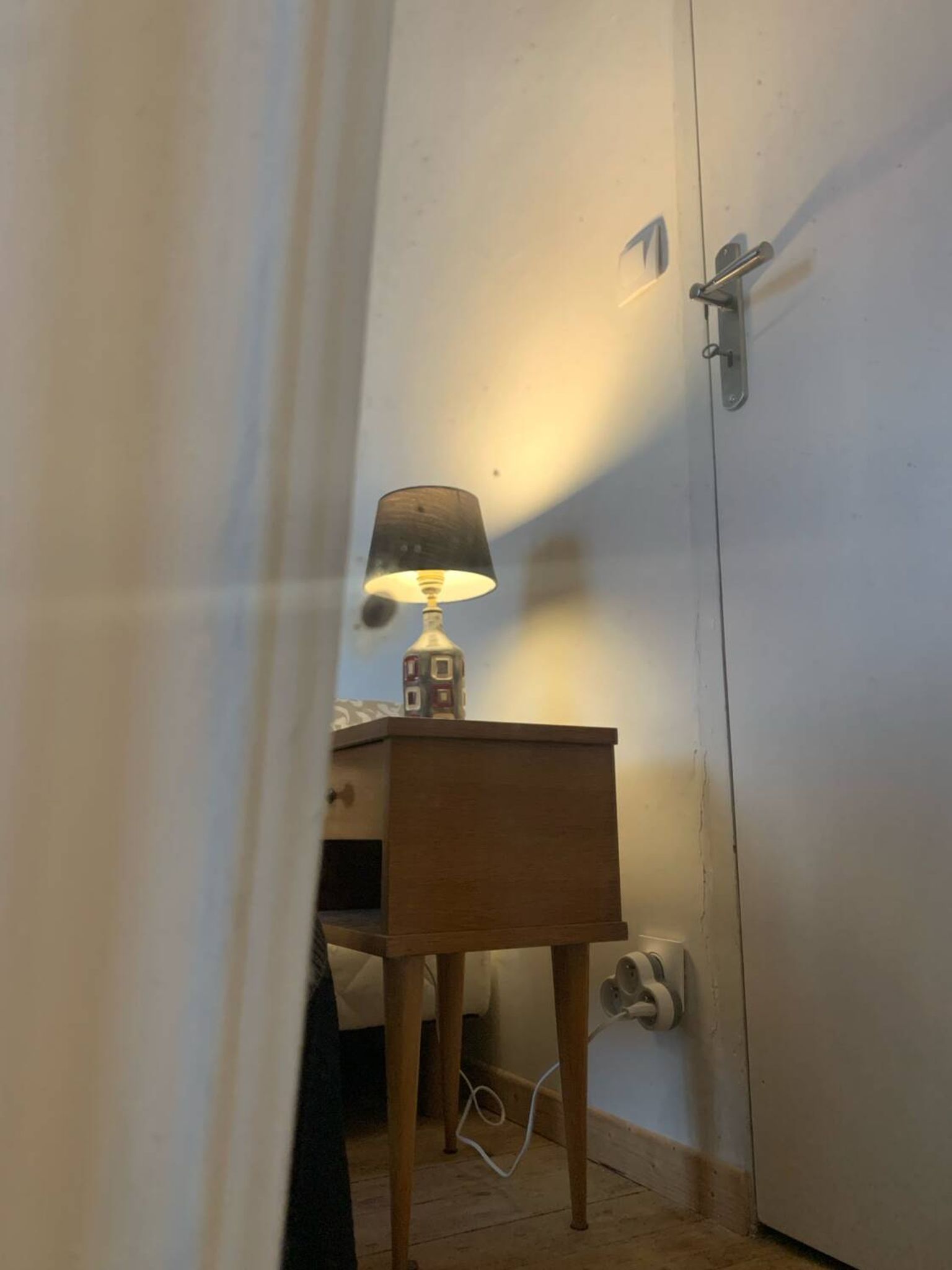 Miroir style Louis Philippe blanc mat