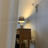 Matte white Louis Philippe style mirror