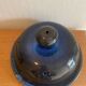 Blue glazed stoneware cheese dome