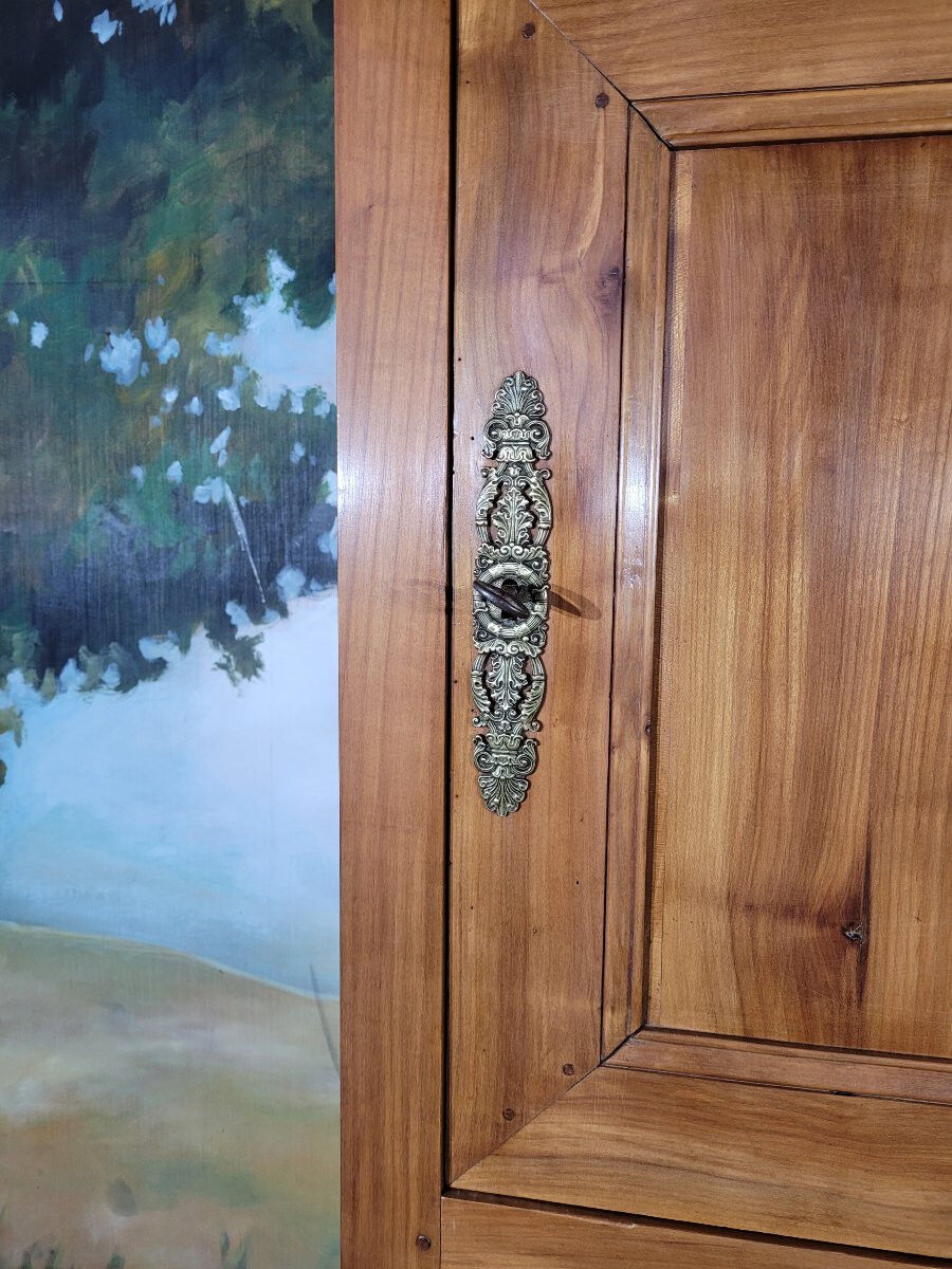 Standing Louis Philippe man in cherry wood