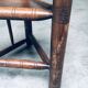 Brutalist Carved Oak Tripod Monk Chair, Sweden, 1930s