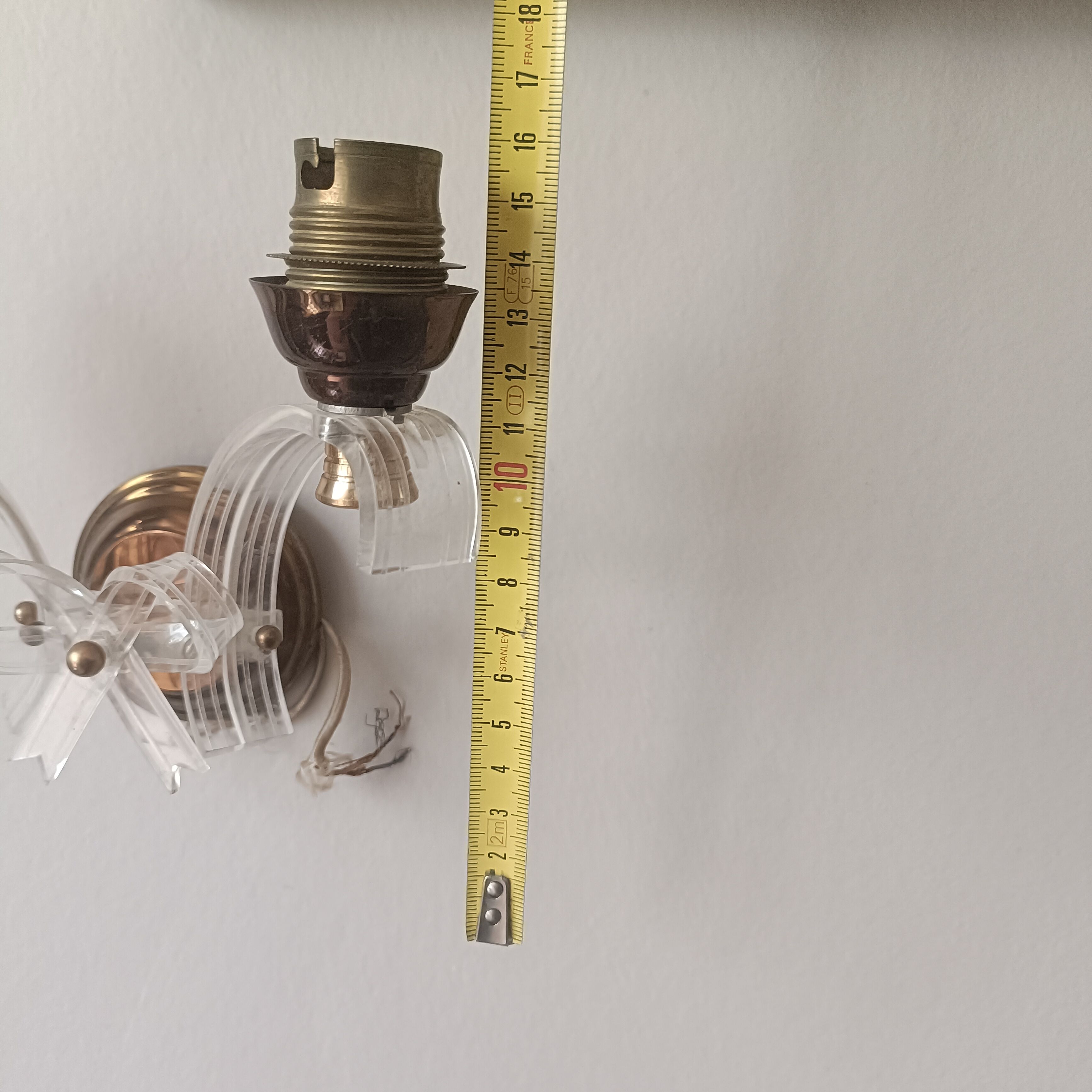 Pair of vintage bow wall lights