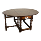 Table de salle à manger à rabats de type Gateleg en chêne XVIIIe siècle