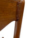 Mid-century teak dining chair by Arne Wahl Iversen for Glyngøre Stolefabric