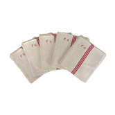 Lot of 5 old torches embroidered FG