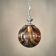 Art Deco style swirl glass light by Marinha Grande