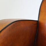 Great sheep leather Artdeco design armchair with a unique design