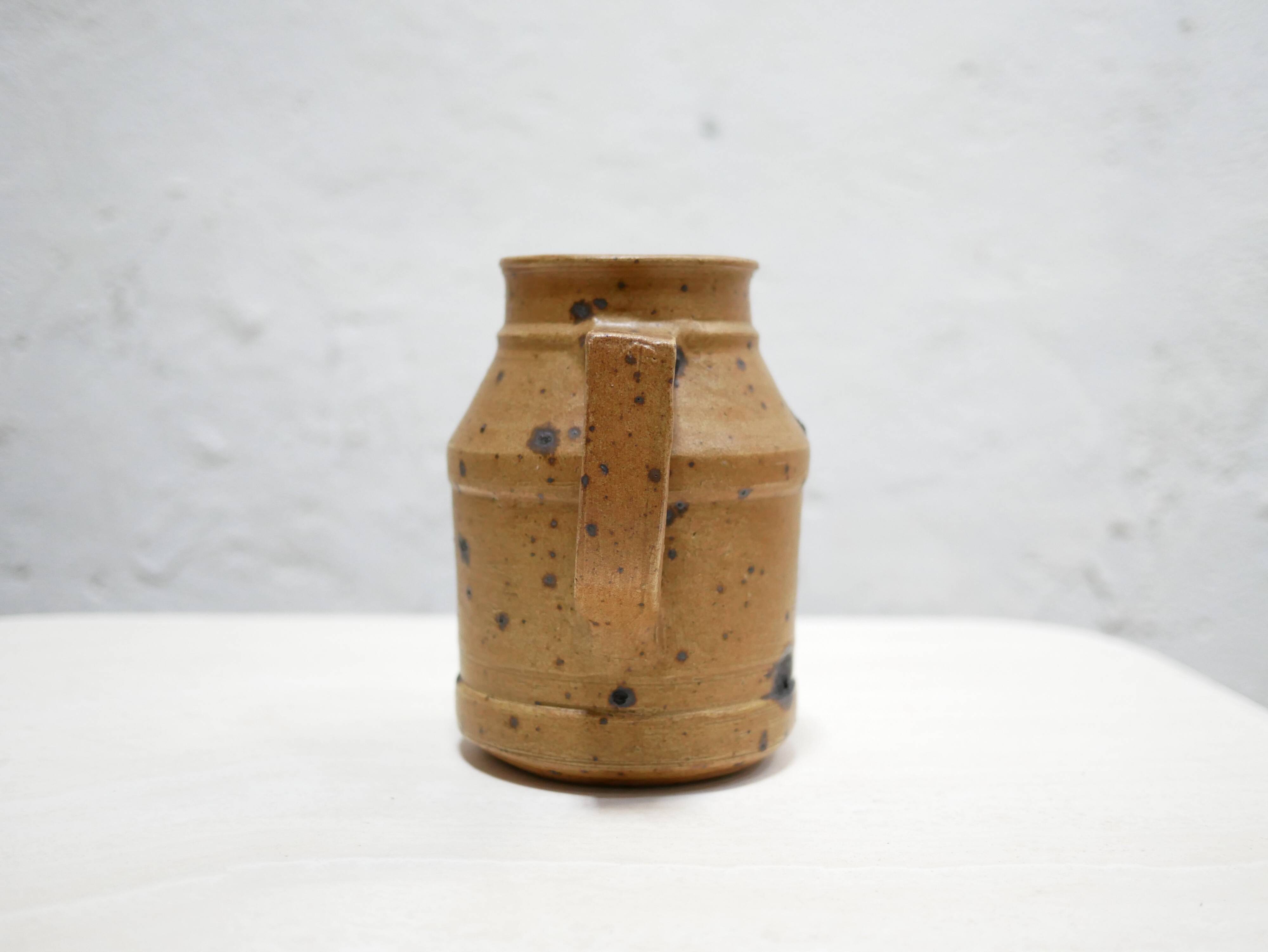 Vintage pitcher in pyrite stoneware