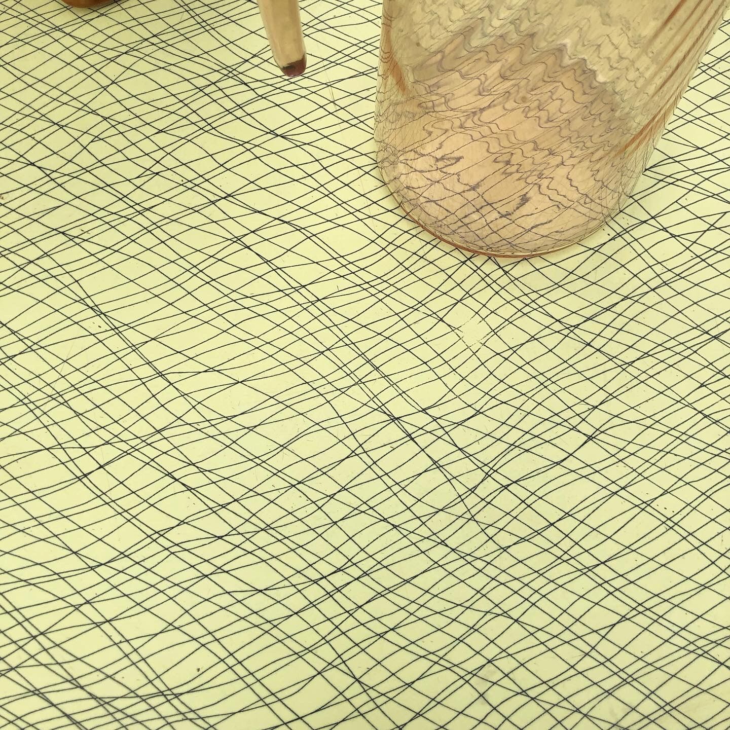 Yellow Formica table and chairs