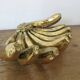 Vide poche "bananes" en résine dorée, années 80-90