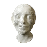 Tete de femme en platre
