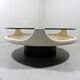 Round spce age coffee table 1960’s, Opal Möbel