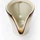Vintage ceramic jug in ivory and brown – 1960s/70s