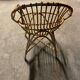 Wicker shell armchair from the 60s/70s in very good condition.