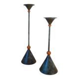 Metal candlesticks, Memphis 1980.