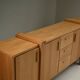 Large brustalist oak sideboard, Belgium.