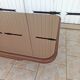 Brown leather designer coffee table