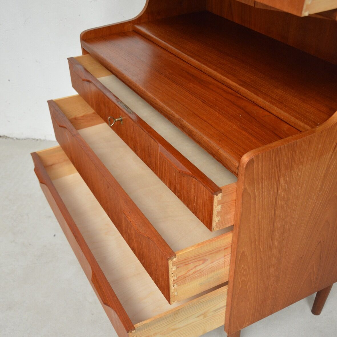 Scandinavian teak secretary