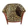 Armchair barrel Art Deco velvet Daisy spirit boudoir dandy