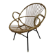 Rattan chair by Dirk van Sliedregt Rohe Noordwolde 1960 in the Netherlands