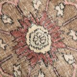 3x12 Pink Dark Blue Oriental Vintage Runner Rug