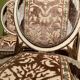 Chairs in Lacquer and Ikat Damask Upholstery, Set of 2