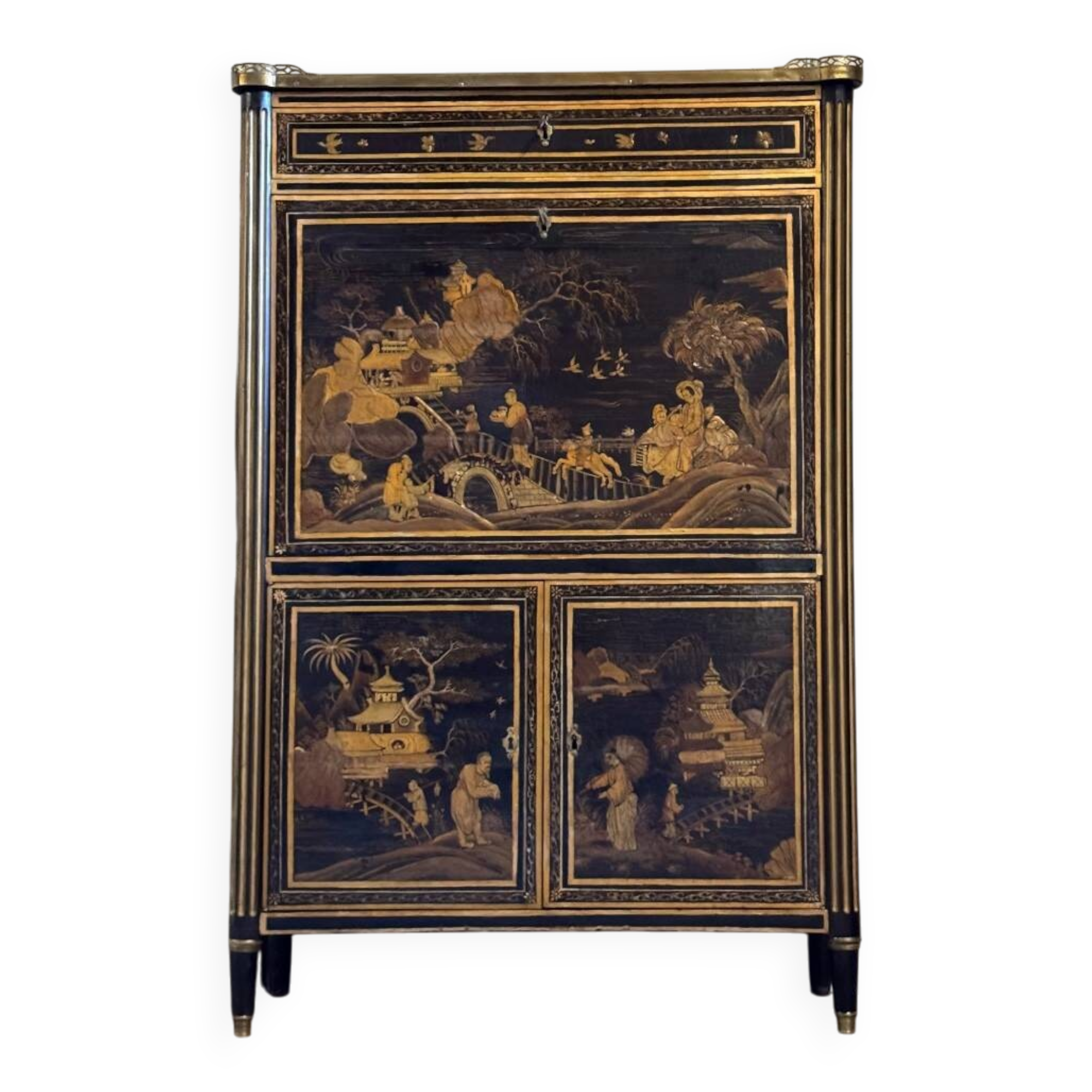 Louis XVI Lacquered Secretary, Late 18th Century