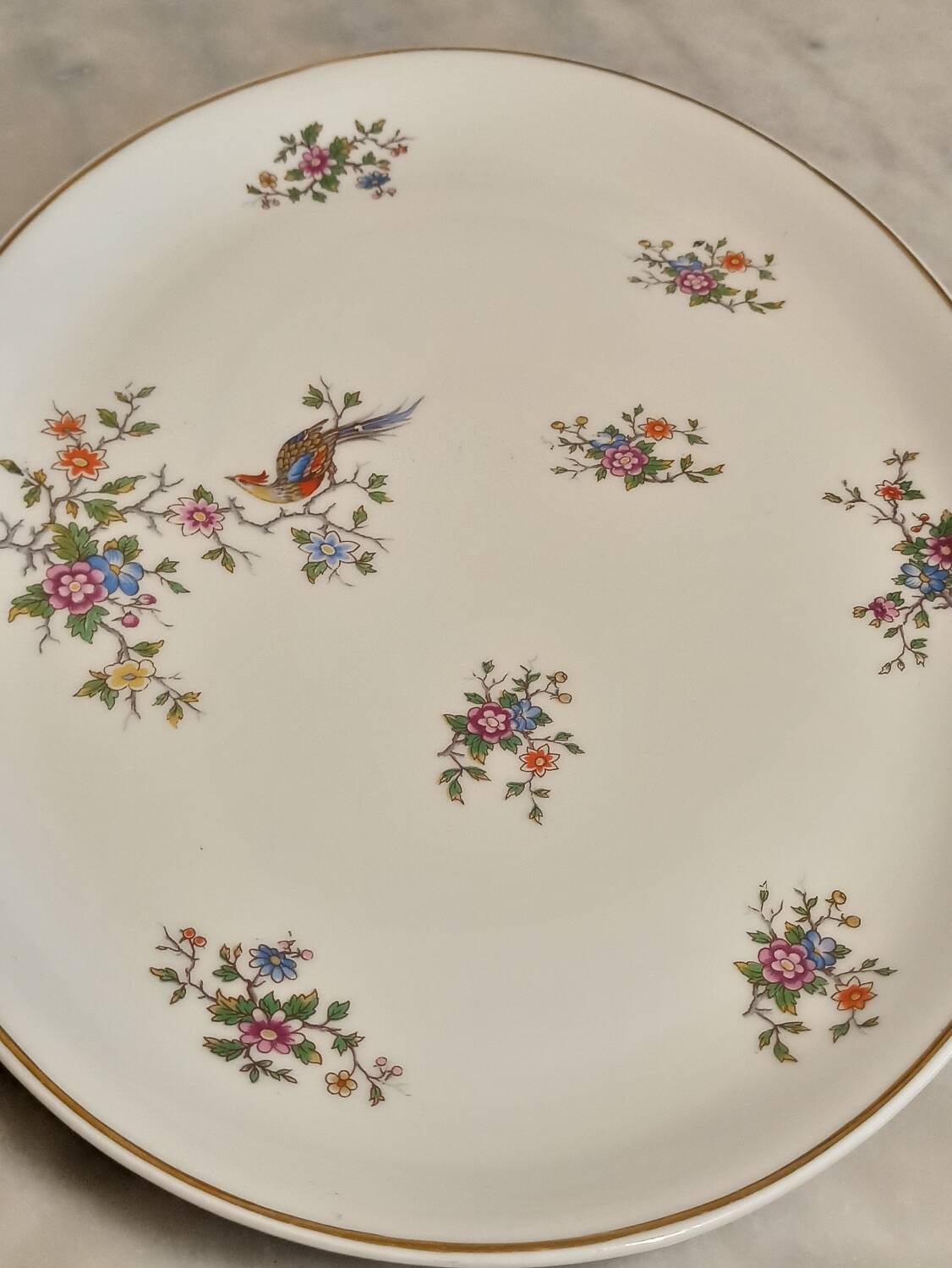 Oval Limoges porcelain dish
