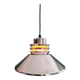 Chromed metal pendant lamp, Scandinavian design, 70s