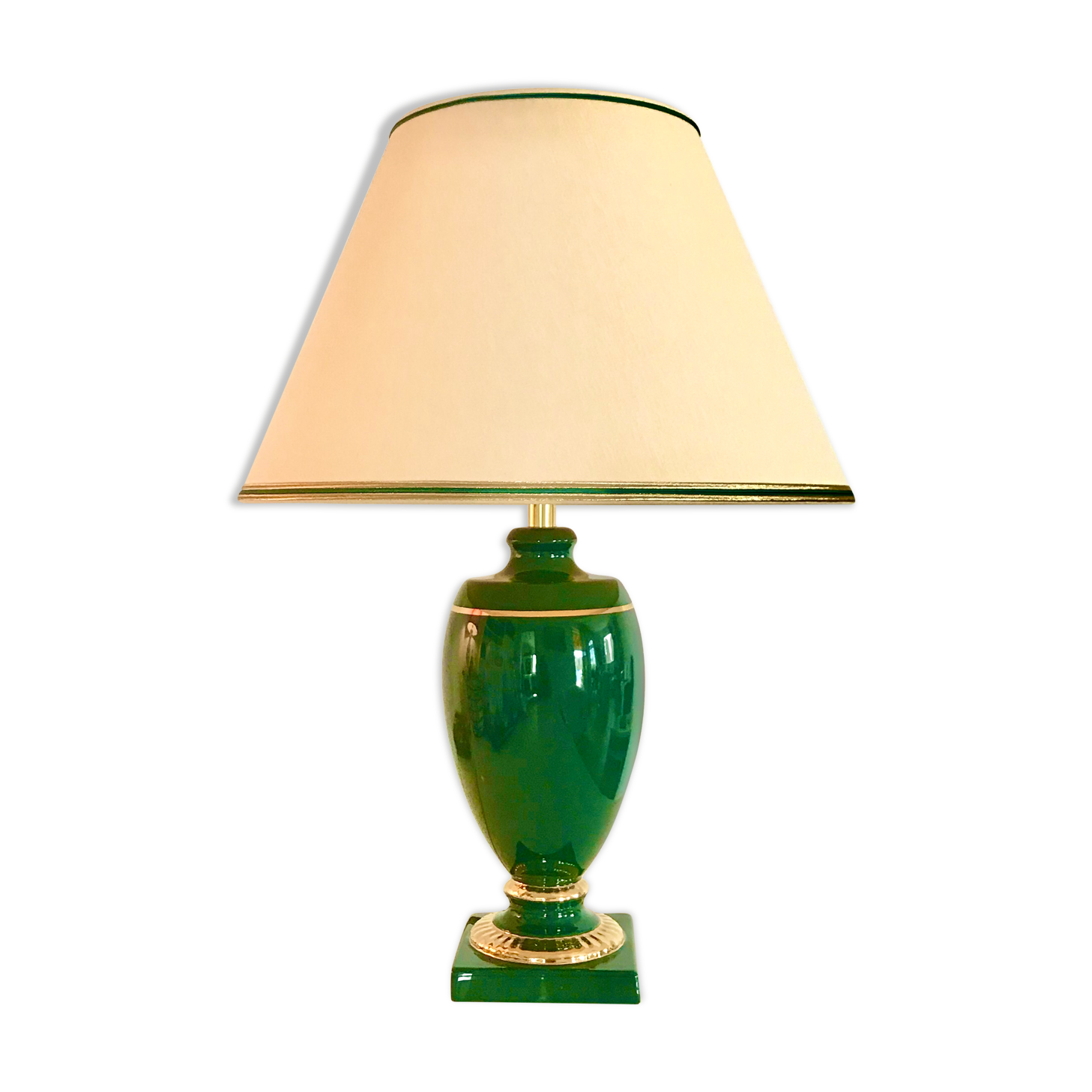 Lampe année 70 céramique signature Louis Drimmer