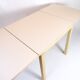 Table with drop leaves - Model 517 - White laminate top - Oak - Haslev Møbelsnedkeri