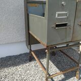 Filing cabinet, vintage industrial drawer unit