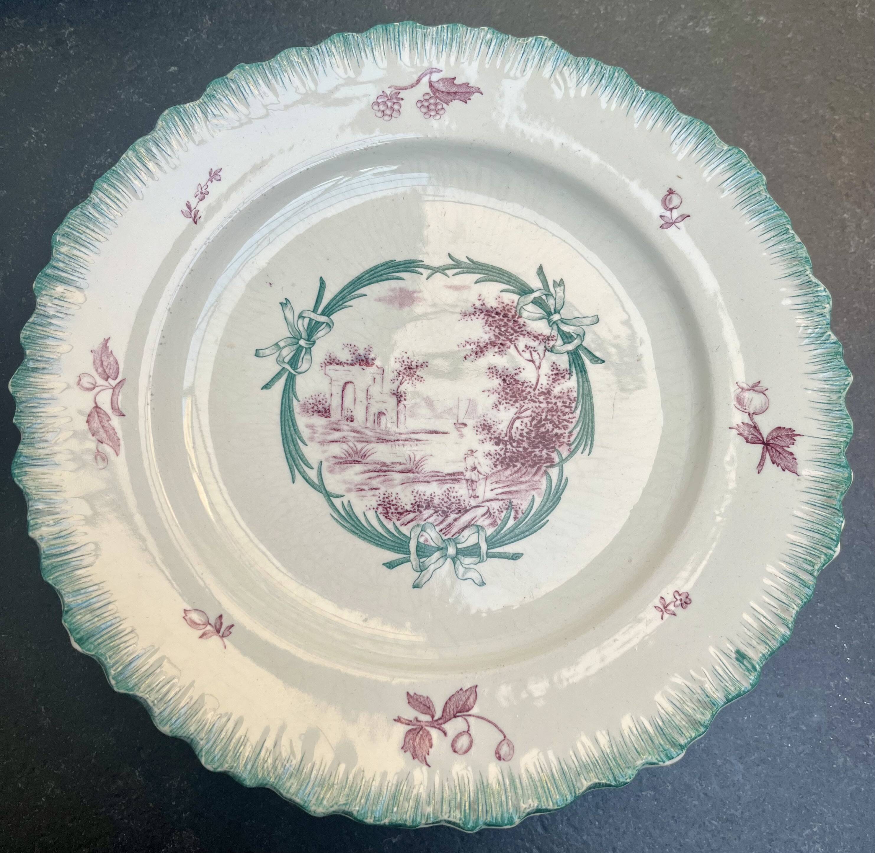 SET OF 12 PLATES - PENTHIÈVRE MODEL - WEDGWOOD MANUFACTURER