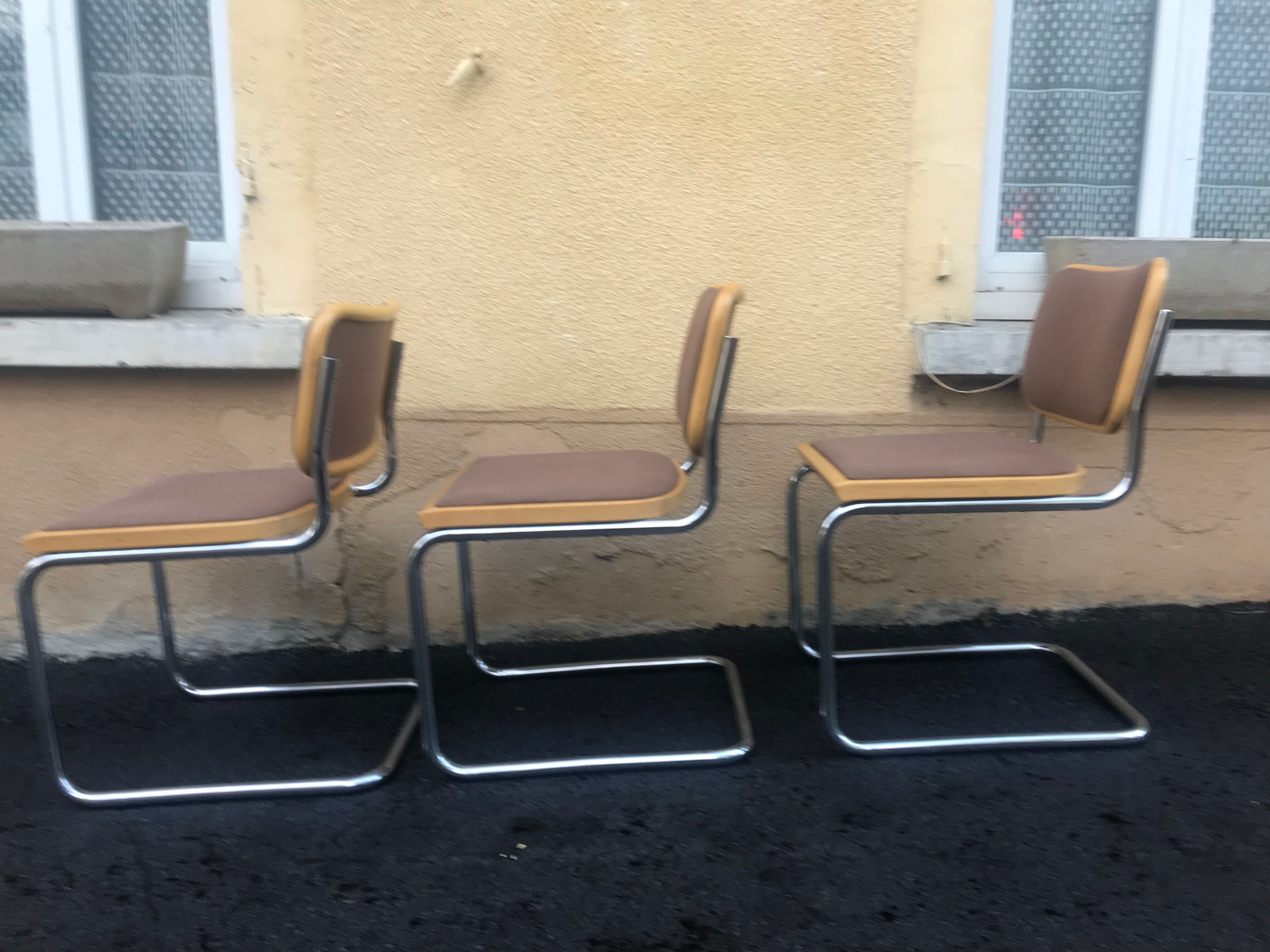 Cesca B32 chairs by Marcel Breuer