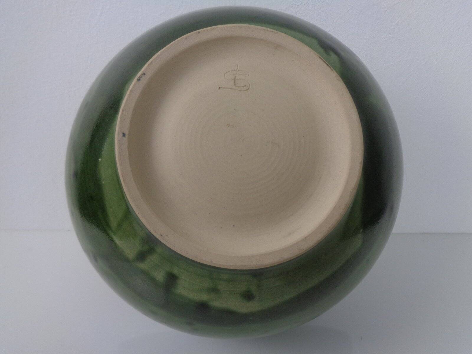 Large Danish studio ceramic bowl, 1960s